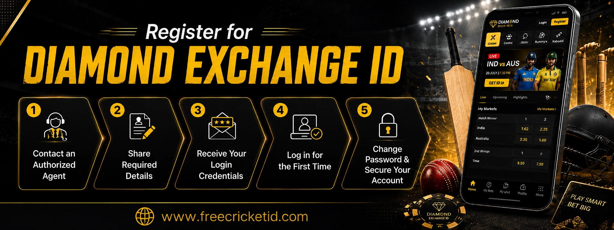How to Register for Diamond Exchange ID (Step-by-Step)